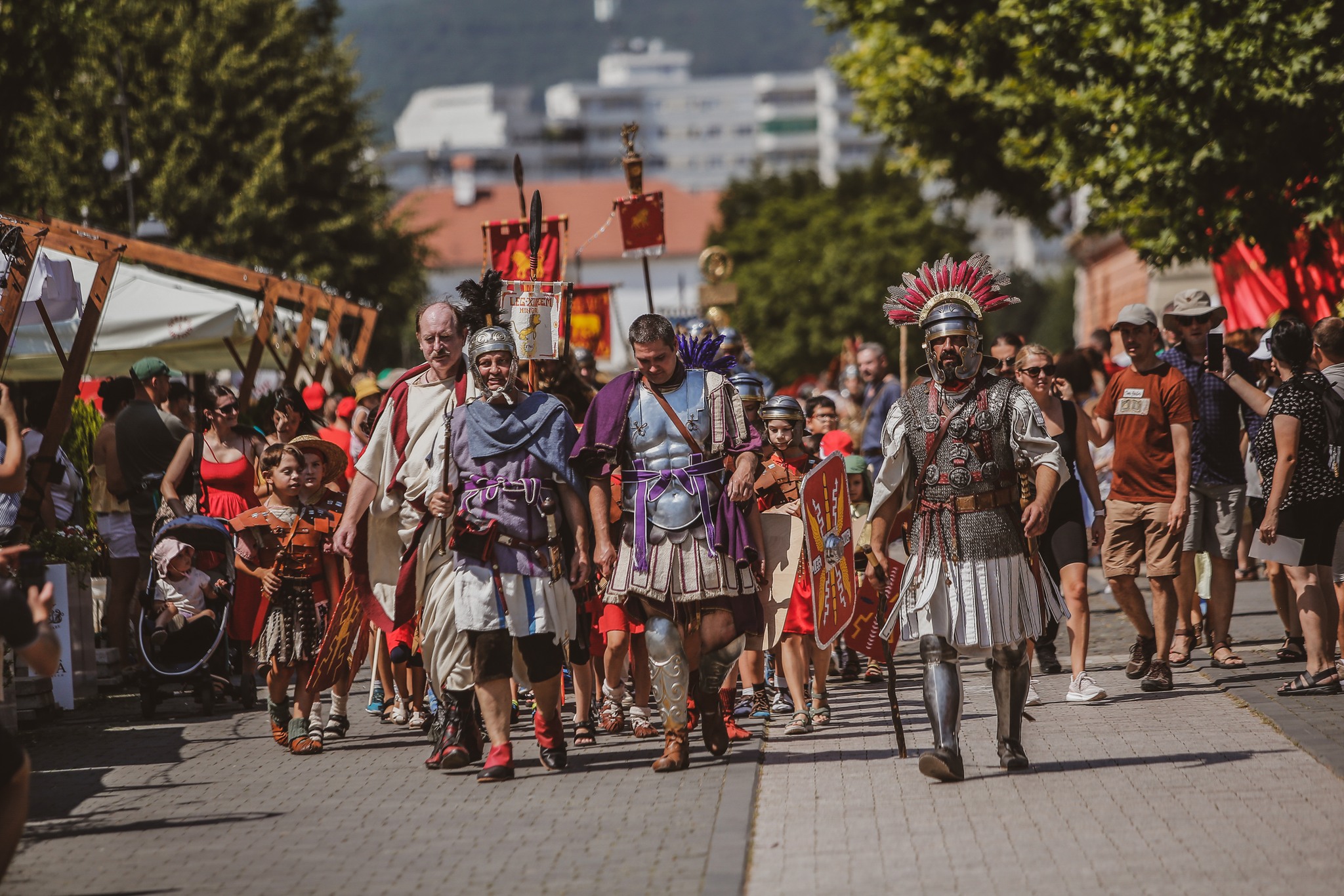 View in Alba Iulia under blue sky