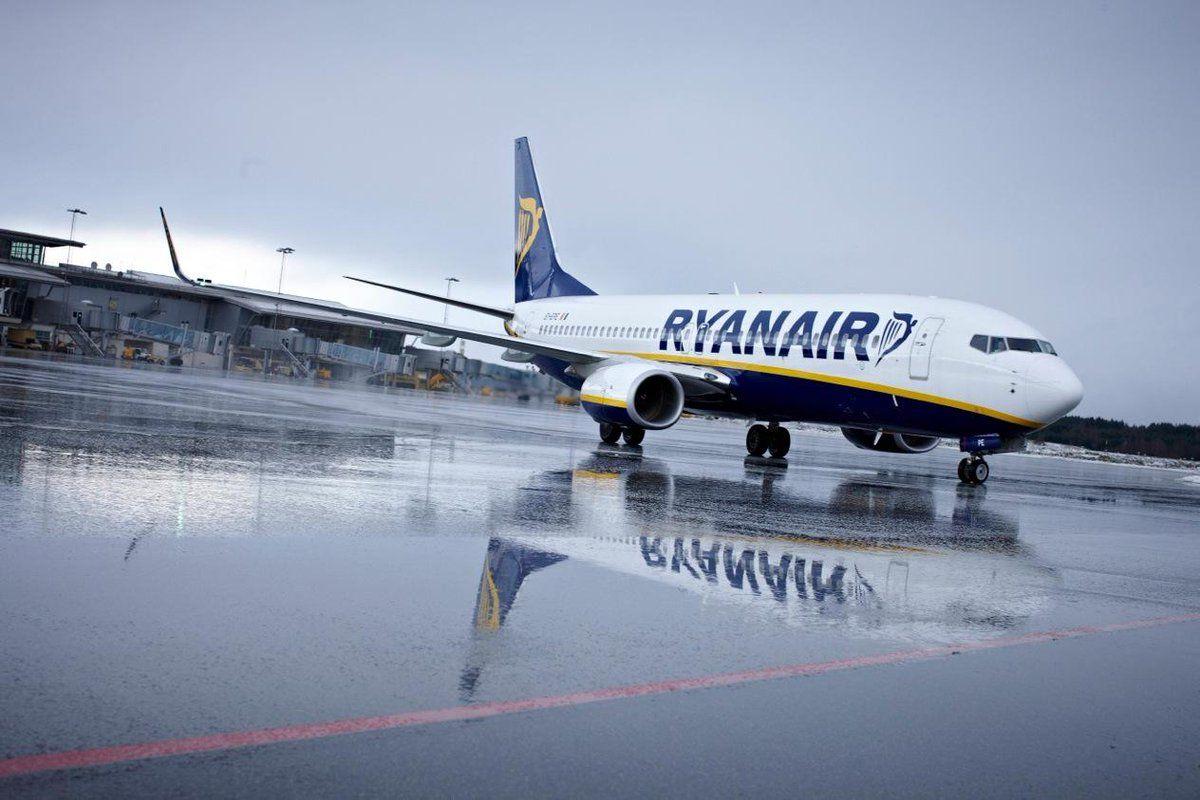 Ryanair aircraft on runway